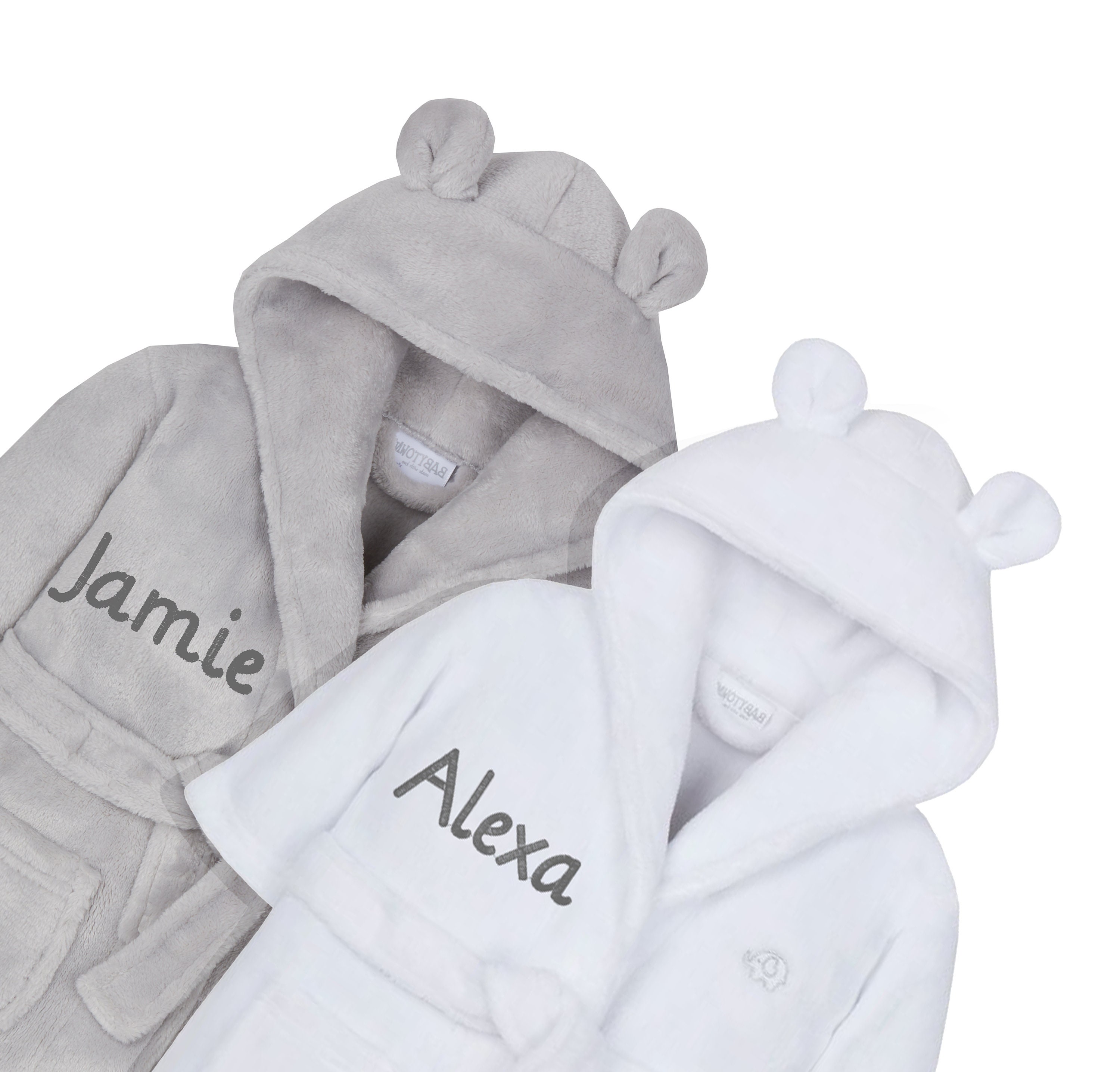 Embroidered Baby Bath Robe Dressing Gown Boy Girl Gift Soft Etsy