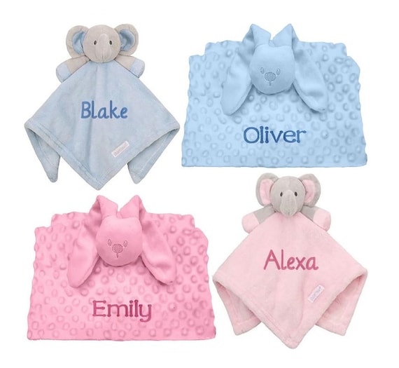 Personalised Baby Comforter,Embroidered Gift,Bunny Rabbit Comfort Blanket Gifts