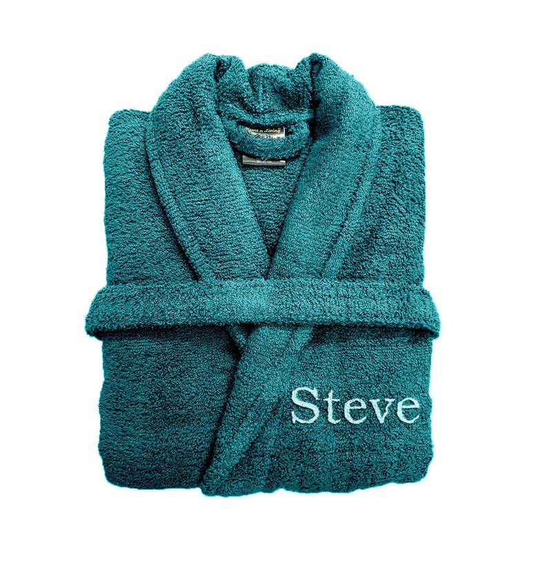 personalised toweling robe