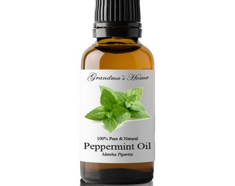 Pure Peppermint Oil Supreme 5mL+ Grandma's Home 100% Natural Therapeutic Aromatherapy Grade Essential Oils
