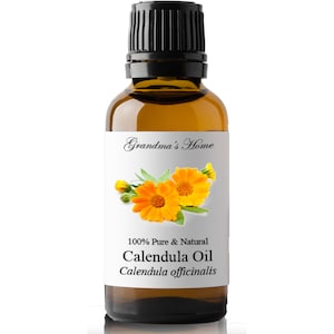 Pure Calendula Oil 5mL+ Grandma&#39;s Home 100% Natural Therapeutic Aromatherapy Grade Essential Oils