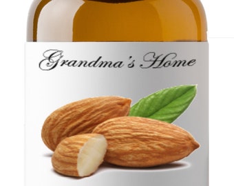 Sweet Almond Oil - 15mL+ Grandma's Home 100% Pure and Natural Therapeutic Aromatherapy Grade Carrier Oils