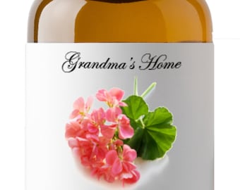 Geranium Oil - 5 mL+ Grandma's Home 100% Pure and Natural Therapeutic Aromatherapy Grade Essential Oils