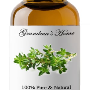 Thyme Oil - 5mL+ Grandma&#39;s Home 100% Pure and Natural Therapeutic Aromatherapy Grade Essential Oils