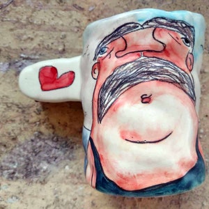 Ceramic mug for him, Personalized gift, Funny mug, Funny gifts for men, Custom mug, Handmade ceramic mug, Personalized mug, Men&#39;s coffee cup