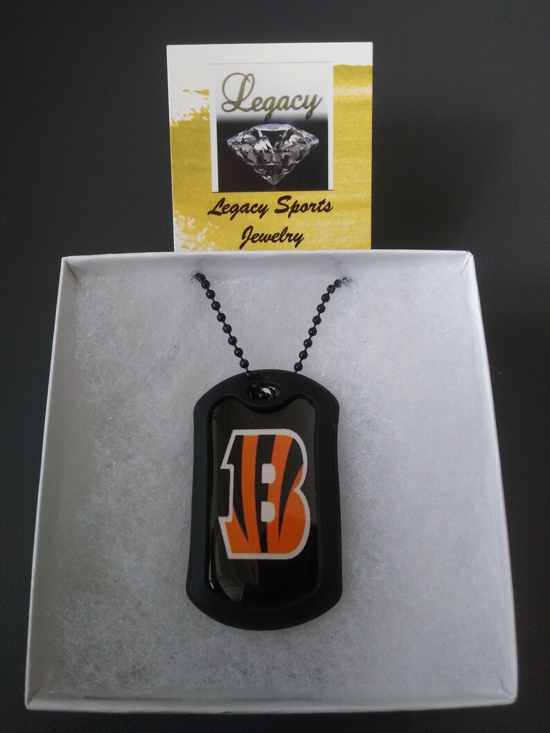 Cincinnati Bengals Military Dog Tag Necklace Etsy