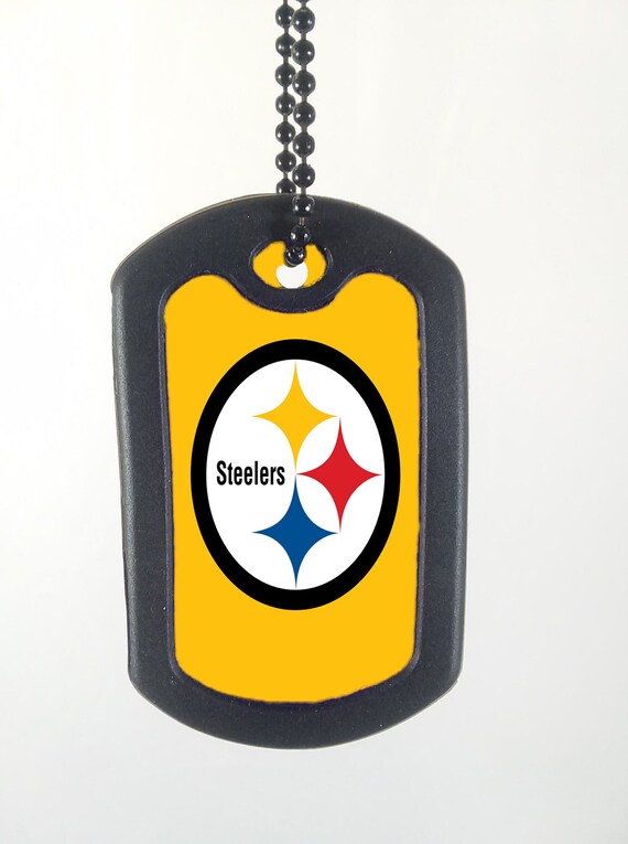 steelers dog tag necklace