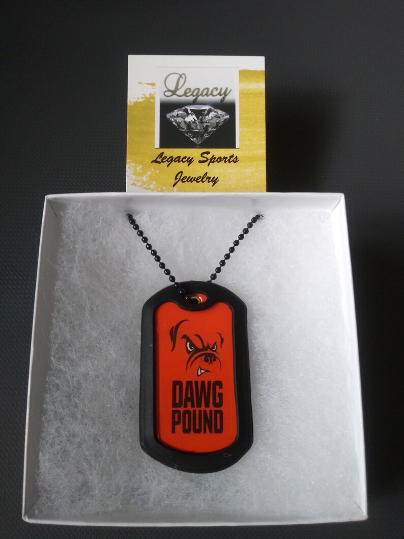 Cleveland Browns Military Dog Tag Necklace Etsy