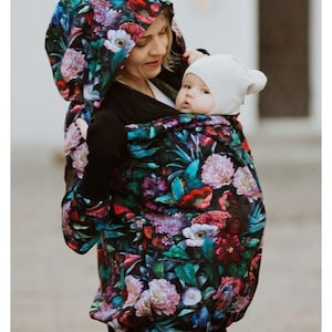 Babywearing front/back Carrying Sweatshirt 5in1  GREYSE Maternity hoodie.