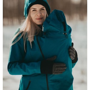 Babywearing Softshell Jacket GREYSE Front/back carry. Twins. Pregnancy Maternity jacket.