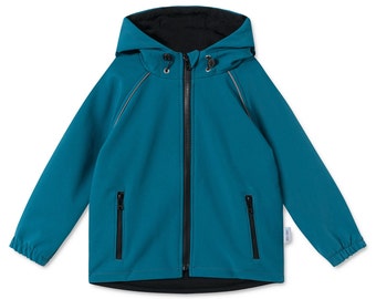 Kids Softshell Jacket Greyse outdoor jacket windproof waterproof with hood and  pockets Boys Girls Rain Jacket