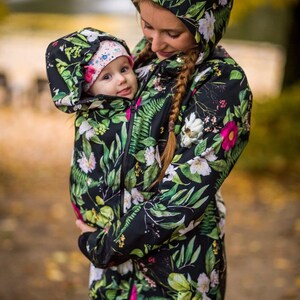 Maternity Babywearing Jacket GREYSE  softshell. Front/back carry. pregnancy jacket.