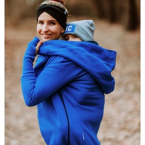 Babywearing Sweatshirt 5in1 GREYSE Maternity hoodie . Front/back carry. Breastfeeding. Warm version / Autumn/Winer