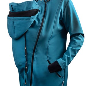 Maternity Babywearing Jacket GREYSE softshell. Front/back carry. pregnancy jacket. Twins - two inserts