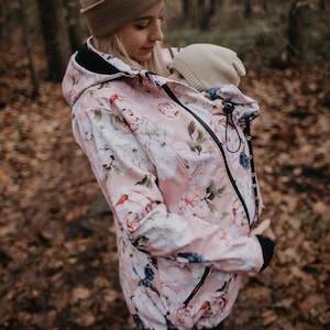 Maternity Babywearing Jacket GREYSE. Front/back carry. pregnancy jacket. carrier jacket. softshell baby carrying. Babywearing