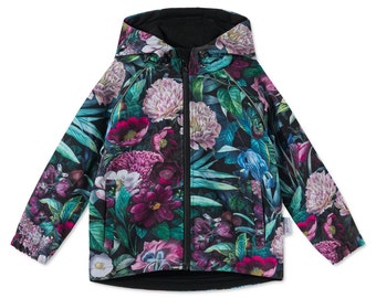 Kids Softshell Jacket Greyse outdoor jacket windproof waterproof with hood and  pockets Boys Girls Rain Jacket