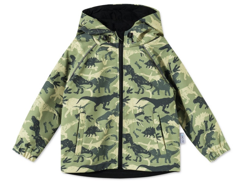 Kids Softshell Jacket Greyse outdoor jacket windproof waterproof with hood and pockets Boys Girls Rain Jacket image 2