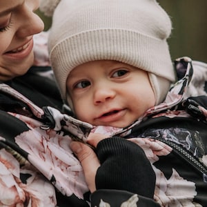 Maternity Babywearing Jacket GREYSE softshell. Front/back carry. pregnancy jacket.