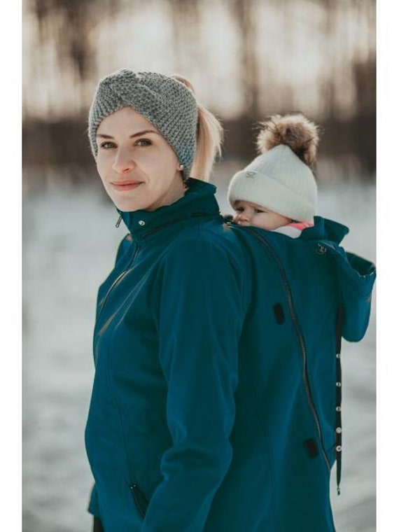 Maternity Babywearing Jacket GREYSE Softshell. Front/back Carry. Pregnancy  Jacket. Twins Two Inserts 