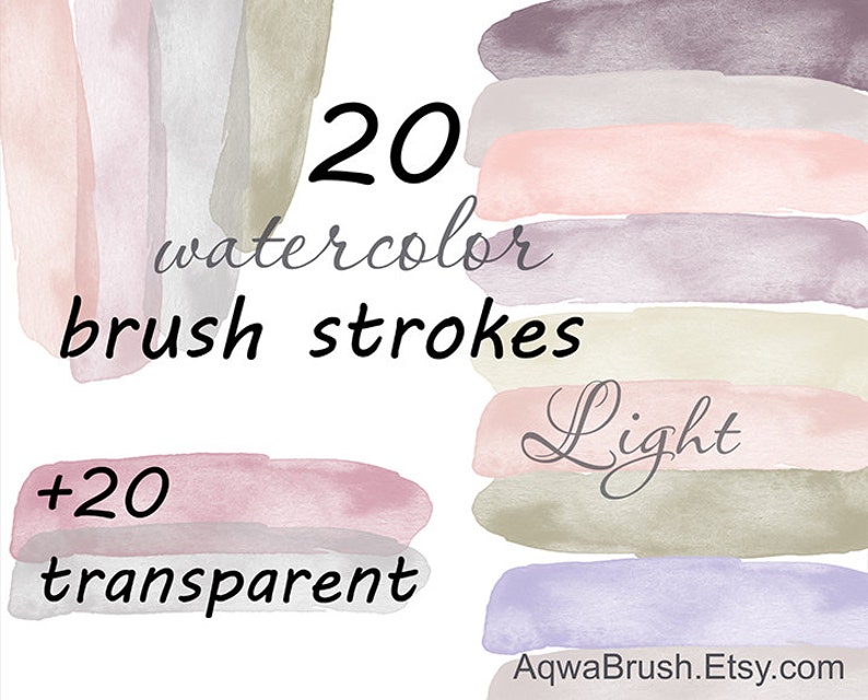 Watercolor brush strokes Light - Commercial use watercolor clipart hand painted strip background neutral gray earth tone nude marble png 