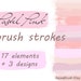 Brush strokes clipart Pastel Pink - Commercial use pink beige nude ecru purple light brushstroke - acrylic stripes background digital png 