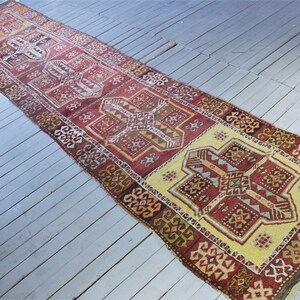 3'3"x 14'9" ft  Vintage SIVAS Runner Rug, Vintage Turkish Anatolian Runner Rug, Ethnic Tribal Nomadic Bohemian Runner Rug