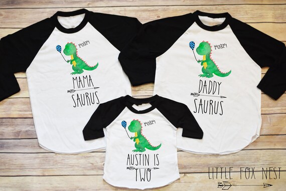 First Birthday Boy Dinosaur Birthday Dinosaur Birthday Shirt Etsy
