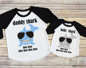 Shark Birthday Baby Shark Mommy Shark Daddy Shirt Shark