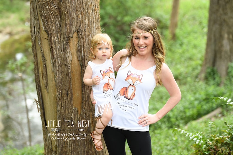 Fox Birthday Shirt Fox Shirts Fox Onesie\u00ae Daddy and Me Outfit Mommy and Me Outfit Matching Family Shirts Family Shirts