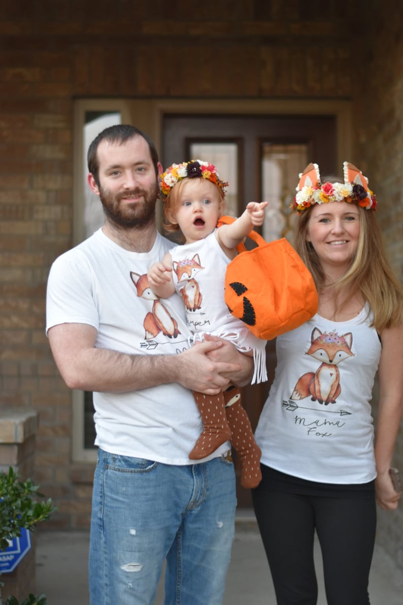 Fox Birthday Shirt Fox Shirts Fox Onesie\u00ae Daddy and Me Outfit Mommy and Me Outfit Matching Family Shirts Family Shirts