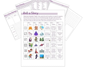 Roll-a-Story Schreibspiel | Kreative Schreibwürfel-Aktion für Kinder