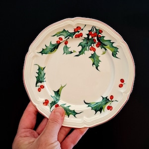 Bordje Villeroy & Boch Holly – Ø 17 cm - Verzamelen - Servies - Gebaksbordje - Keuken - Kerstmis