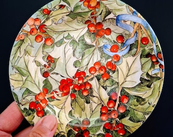 LE HOUX Gien Plate France Ø 16.5 cm - Collecting - Pastry plate - France - Kitchen - Serving
