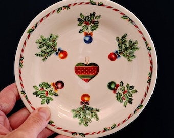 Gien France Joyeux Noel Plate Ø 16.5 cm – Christmas - Collecting - Tableware - Christmas - Christmas Pastry Plate