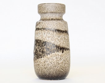 Vintage West Germany Vase - Ceramic - W Germany 242-22 - Beige/Brown
