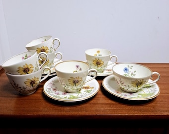 Krautheim Wiesengrund und Bergesh'n – Scene J – Crockery - Cup and Saucer - Wildflower - Flowers