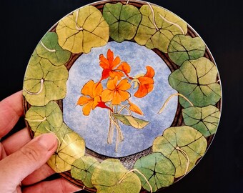 Gien EVASION Plate Ø 16.5 cm - France - Pastry Plate - Collecting - Kitchen - Serving