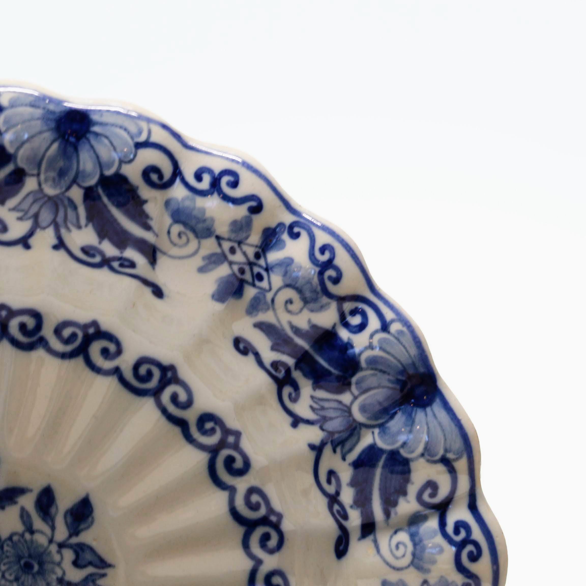 Wall Plate Makkum Tichelaar 171 - Pleated Dish - Royal Tichelaar