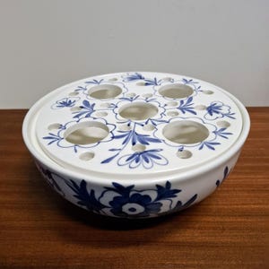 Vaso a bulbi Past Times – Vaso da fiori – Blu Delft – Croco – Giacinto – Ciotola da fiori