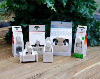Martha Stewart Punch - Edge Punch - Holidays - Snowmen - Double edge - Bangle chain trim - Corner - Double Craft