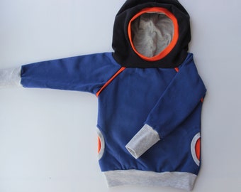 Retro Hoodie Kapuzenpullover Gr. 98/104