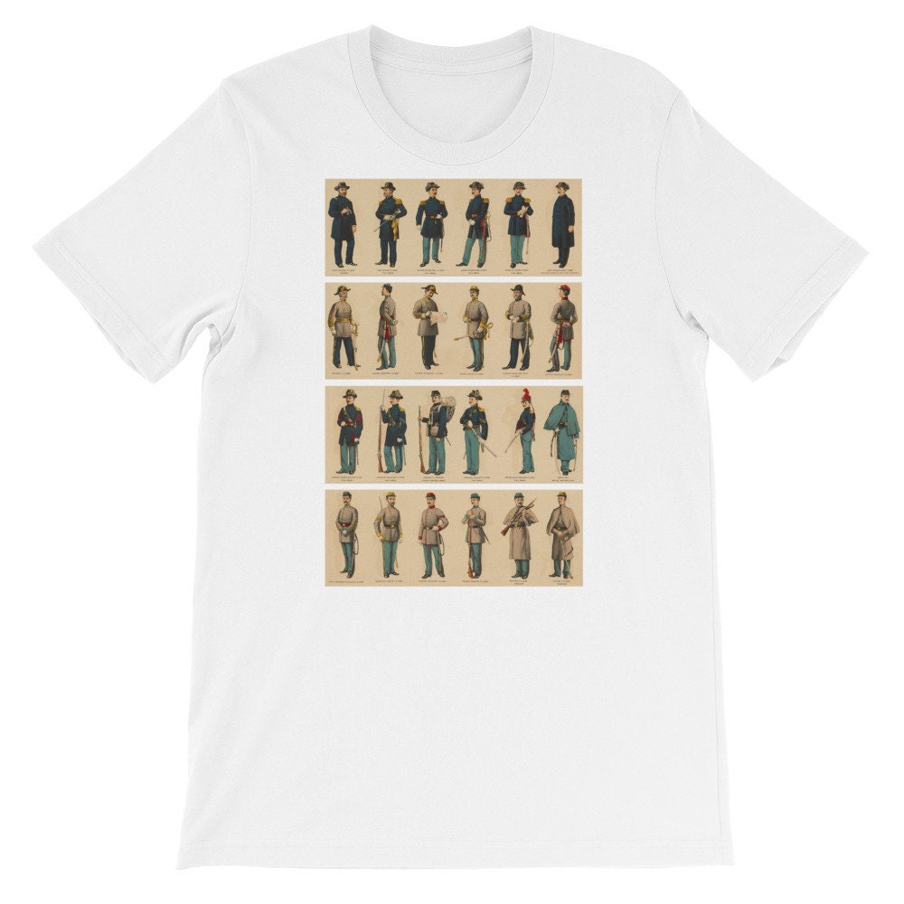 American Civil War Shirt Vintage Troop & Officer Uniform Etsy India
