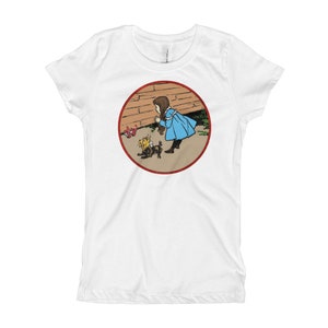 Girls Vintage Wizard of OZ T-Shirt - The Wicked Witch is Dead Toto & Dorothy TShirt