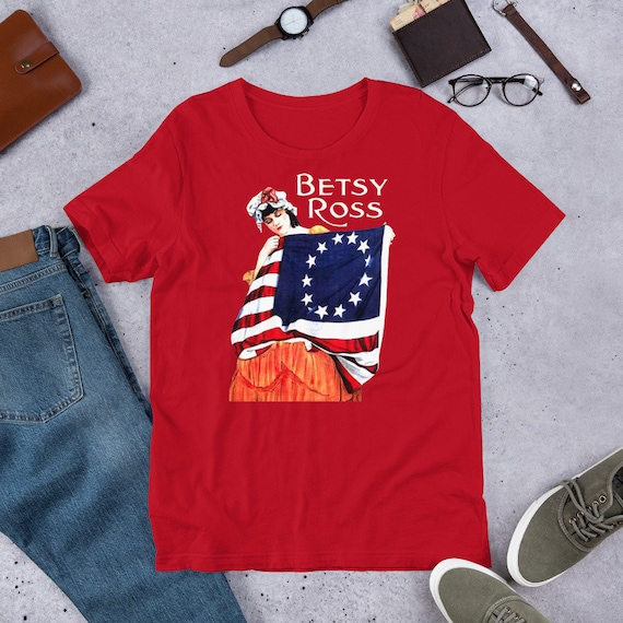 Betsy Ross Shirt 4th Of July American Flag Tshirt 1776 Retro Betsy Ross Shirt 4th Of July American Flag Tshirt 1776 Retro