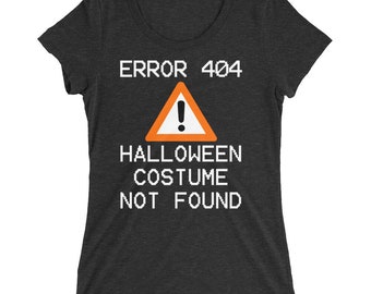 Fehler 404 Kostüm T-Shirt: Last Minute Halloween Shirt