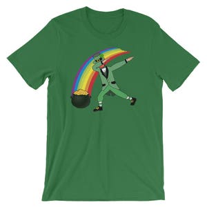 St Patricks Day Dabbin Leprechaun Short-Sleeve Unisex T-Shirt