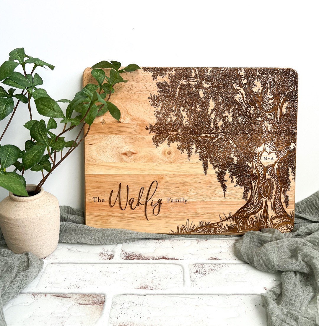Engraved Tree Cutting Board. Tree Cutting Board. Family Tree Etsy