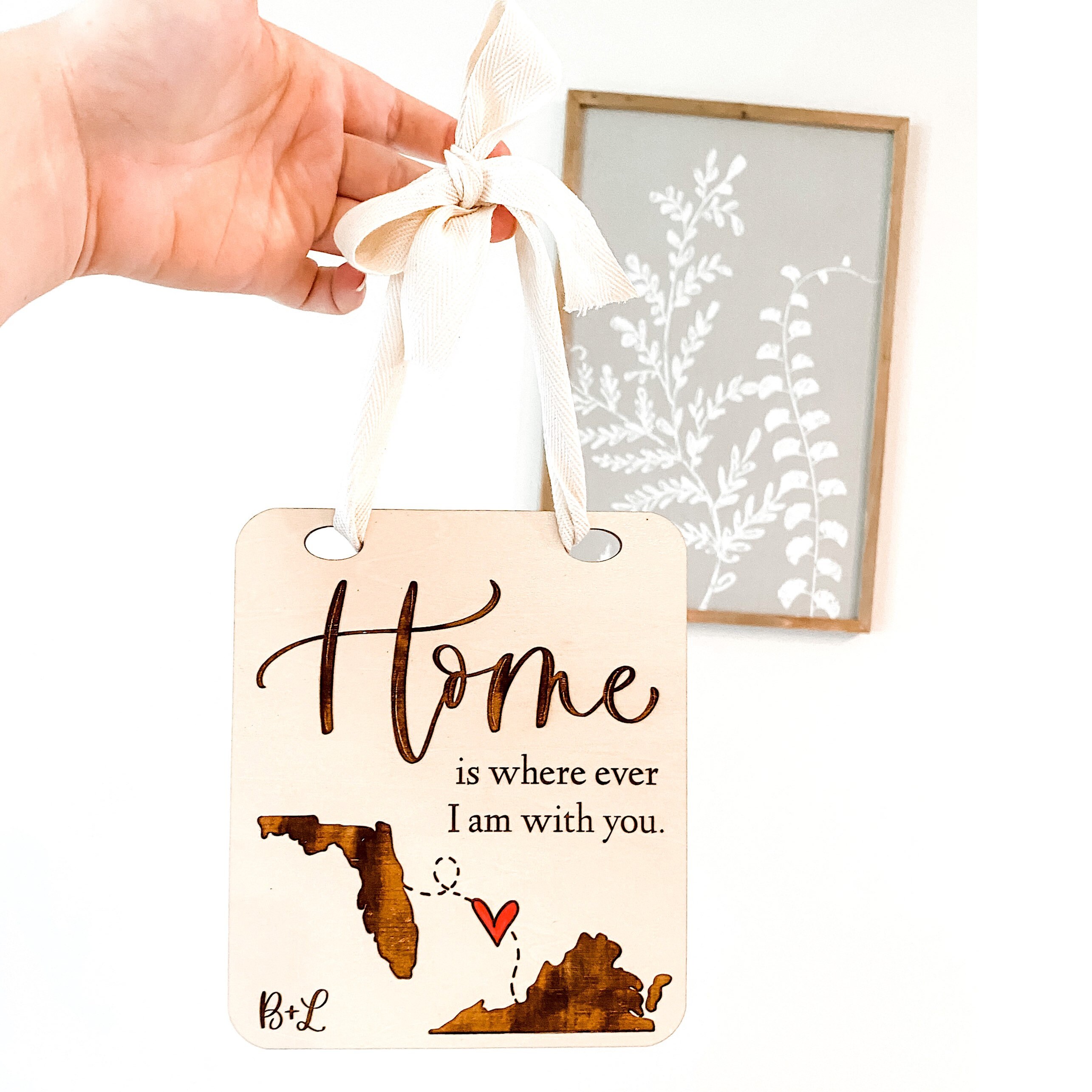 Home Is Where I Am With You Sign