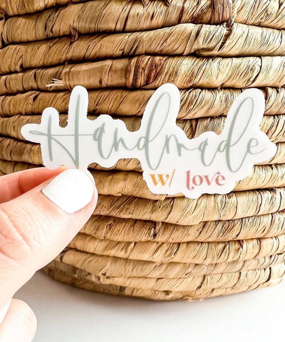 Handmade with love stickers. Packaging stickers. Handmade with love packaging stickers. Small business stickers. Maker stickers. Packaging