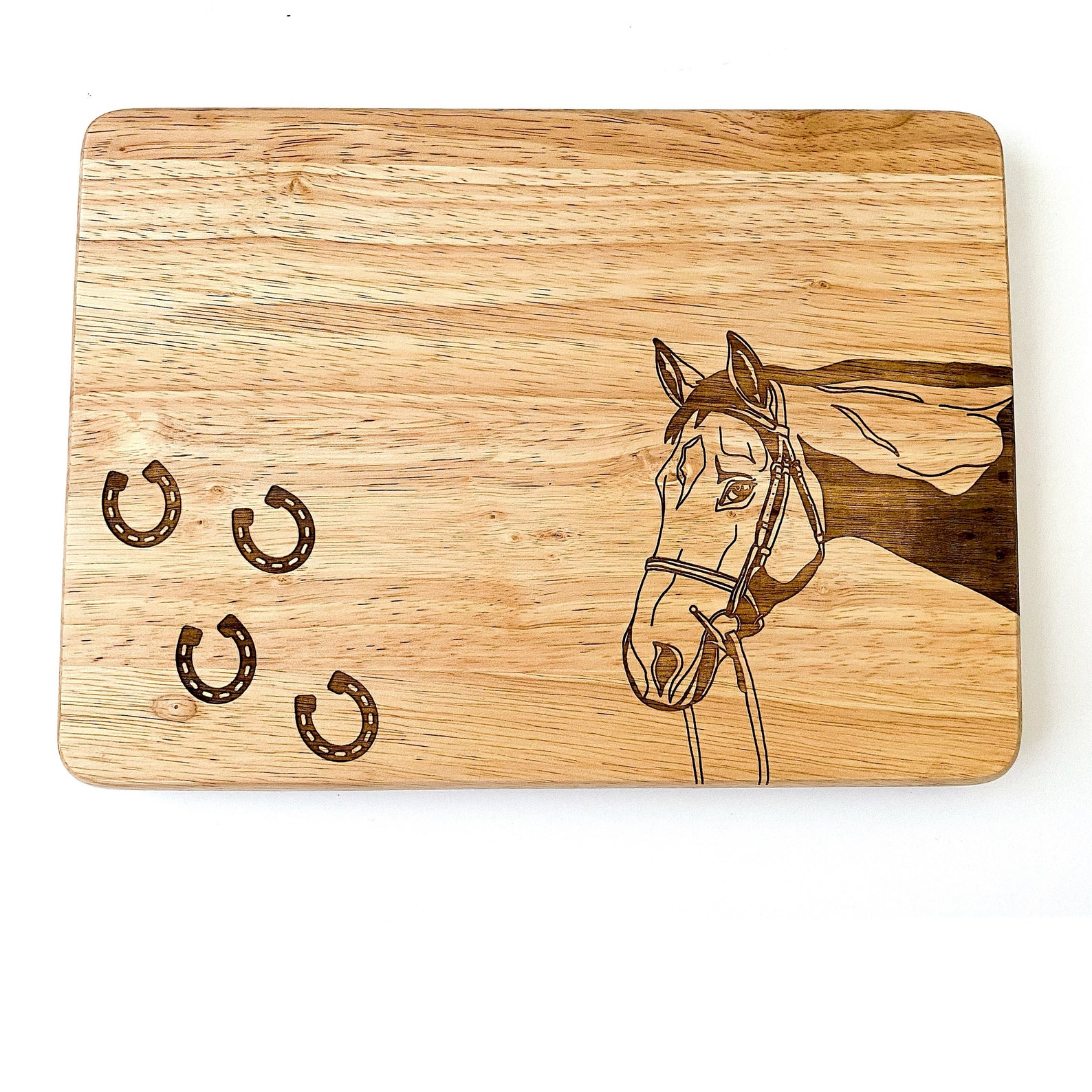 Custom engraved pet cutting boards. Pet cutting board. Horse Etsy